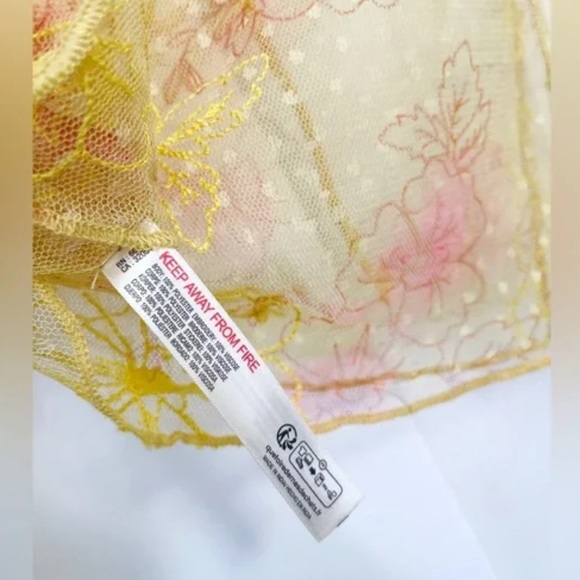 Free People Intimately Postcards from Paris Mesh Embroidered Top Blouse NWOT - Picture 8 of 13